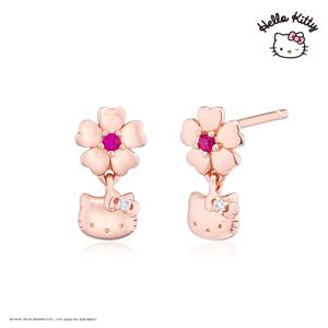 헬로키티주얼리 플라워컬렉션 실버 귀걸이 HLSE305-P