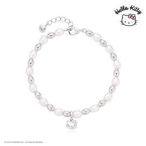 헬로키티주얼리 실버 담수진주 비드 팔찌 HLSBR373