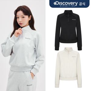 니트 에센셜 여성 트레이닝 크롭 반집업 맨투맨 3종 택1