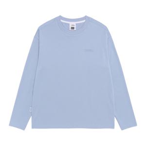 N265UTS901 수피마 세미오버핏 긴팔 티셔츠 STORM BLUE