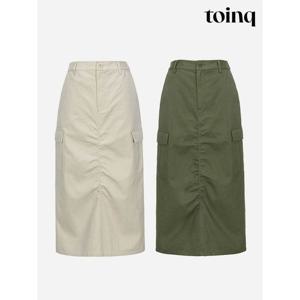 [하프클럽] 파카링 H라인 미디 스커트(T239MSK904W) (T239MSK904W)