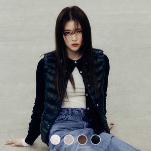 지오다노 여성 하이넥 오리털 덕다운 초경량 패딩 베스트/조끼 374912