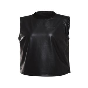 여성 CO 비건 레더 라운드 베스트 WWU23611Z1