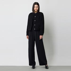 [본사] 트위드 점퍼형 자켓_SAJK71511BK