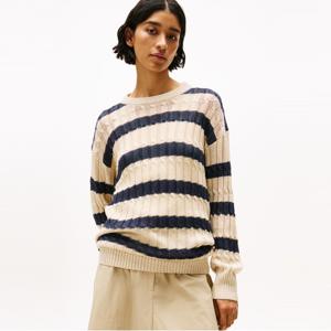 린넨 케이블 크루넥 스웨터 (T22F6KTO041WT10AN)