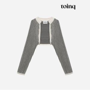 [toinq] 스트라이프 니트 볼레로(T239MCD904W)