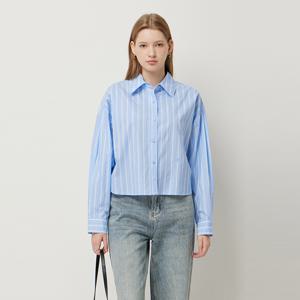 [본사] 스트라이프 크랍 셔츠_SAWS71541BL