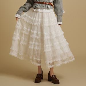 SK2927 티어드 스커트