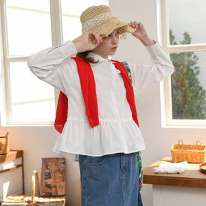 [무지/스트라이프]레이어드셔링남방/셔츠 (정상가 73800원)