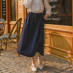 플라워배색버튼스커트 (정상가 44900원)