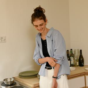 시그니처스트라이프자수남방/셔츠 (정상가 40900원)