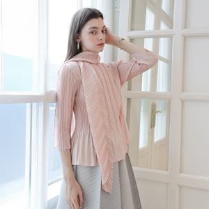 [최초가 178000원] 보리주름 스카프 세트 플리츠 블라우스 핑크_YJ04WQPBL80