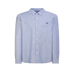 남성 [[25SS]] WHSH5A223B2 [스테디셀러] 블루 스트라이프 면혼방 긴팔캐주얼셔츠