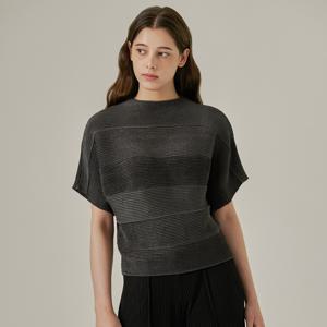 [최초가 181000원] 돌먼 나그란 반팔 플리츠 블라우스(2colors)_YI08WNPBL01