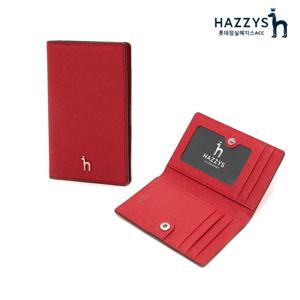 [인기신상] HIHO2F134R2_레드 퍼피로고 플랫 카드지갑