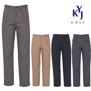 골프] 봄가을 면스판 원턱 포인트 코튼팬츠 남성 골프 바지 DOSMSL85