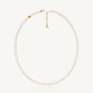 진주 볼 포인트 목걸이 24K 순금 0.7g