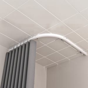 본디 구부러지는 라운드 커튼 레일 암막 무타공 곡선 거실 커텐 브라켓 세트