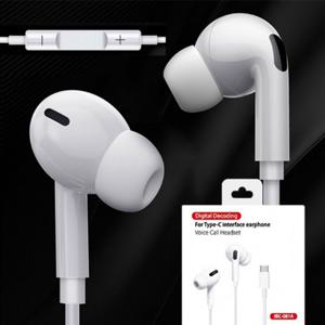 C타입 유선 이어폰 진열용 개별케이스포장 마이크내장 헤드셋 볼륨조절 리모컨