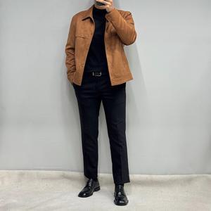 남성 비건레더 스웨이드 라이더가죽자켓WSY5-GU34-ABG