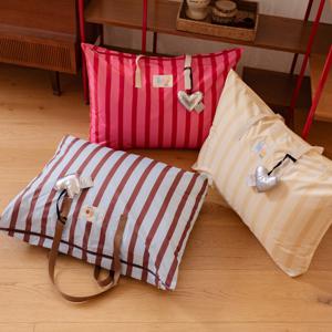 컬러블럭 스트라이프 방수 어린이집 낮잠이불 가방 (듀얼 낮잠이불용)