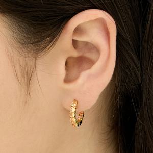 에센스 실버(W) 테니스 원터치 귀걸이 M 샴페인 HL4E52444Y9XXX