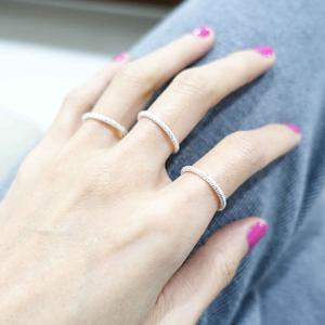 [브리치]  /  단독   열손가락 레이어드 각진반지