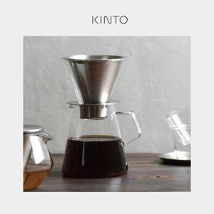 킨토 캐럿 커피 드리퍼 & 포트 포트 클리어 (21678)