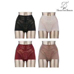 에르뷔보떼 시그니처 사각 보정 거들 팬티 4종세트(오트밀+와인+코코아+블랙)