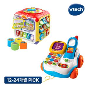 12-24개월 PICK 선물 세트  스마트 러닝 액티비티 에듀볼 + 레코딩 무선 전화놀이