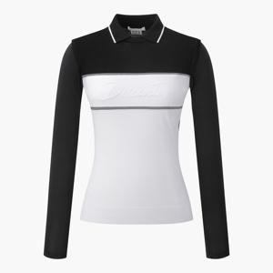 여성 니트 하이브리드 냉감 카라 티셔츠