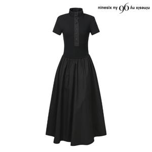 정상가:139000원ㅣ버튼 플레어 롱 원피스 (NP2OW001L0)