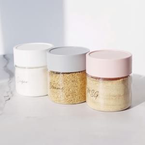 레터링 양념통용기 조미료통300ml4개+스티커