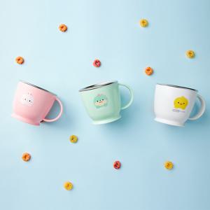 프렌즈 논슬립 한손컵 아기 물컵 스텐컵 양치컵 유아식기 어린이집