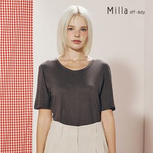 [최초가 59,900원] 밀라 25SS 프렌치 린넨 혼방 티블라우스 4종