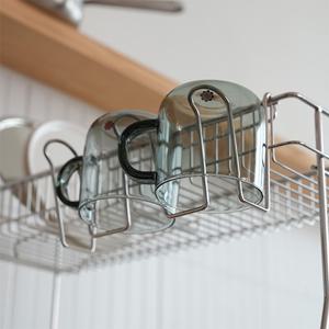 한국도자기리빙  에르노바 스텐 304 2단 확장형 한뼘 식기건조대 멀티 컵 걸이
