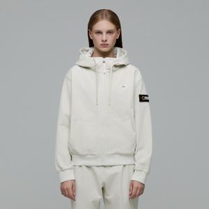 N244WFT050 여성 아르켈론 더블웜 우븐 트레이닝 후드 집업 L BEIGE