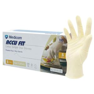 메디컴 라텍스장갑 아큐핏101412 아이보리 L사이즈 8622598 100매 식품용 파우더프리 천연고무