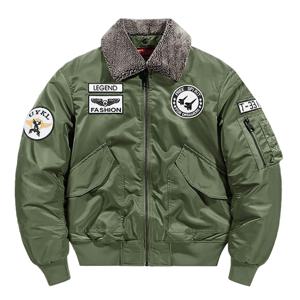 남성 탈부착 퍼카라 밀리터리 방한 항공 점퍼 와펜 자수 패치 자켓 WI227J