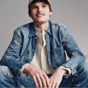 타미진스 크레스트 데님 오버셔츠 (T32E7NJC44TMT11A5)