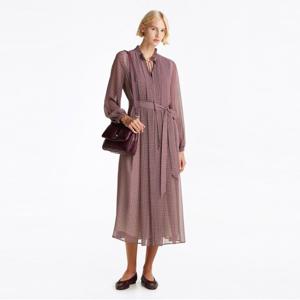 러플 플리츠 벨트 롱 드레스 (T22F0TDR031WT109Z)