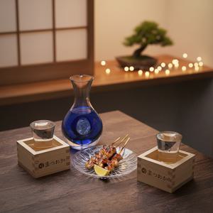 히노끼 사케잔/마스잔 풀세트 (일본술잔/정종잔)