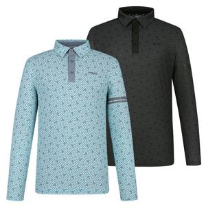 양말제공남성 냉감 패턴 카라 긴팔 티셔츠 111D1TO115