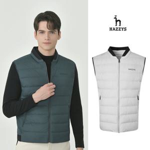 [인기] 헤지스남성 경량패딩 구스 다운조끼 평상겸용 골프조끼 HUJU5D712