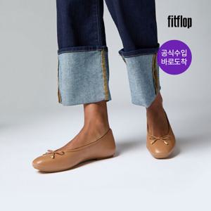 [공식][26SS] 델리카토 여성 리본 소프트레더 발레리나 플랫슈즈 데저트 탄