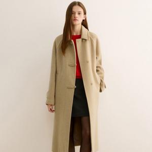 [정가 258,000원] 울 토글 버튼 핸드메이드 코트