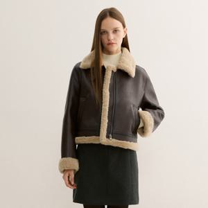 정가 268,000원 페이크 레더 퍼카라 무스탕