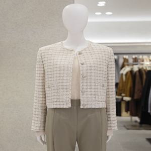 리스트 트위드 라운드넥 크롭 자켓 TWWJKQ52050