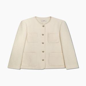 정가458000원 트위드 라운드넥 하프 자켓 TWWJKQ52080