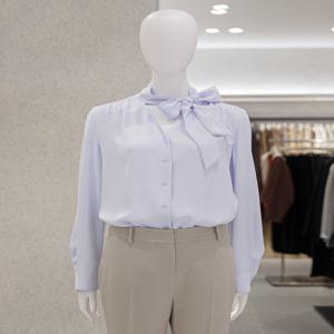 리스트 소프트 타이 쉬폰 블라우스 TWWBLQ52020